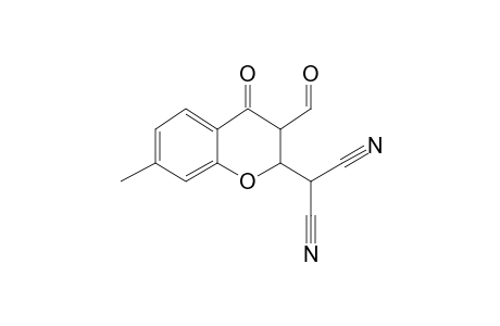 2-(3-Formyl-7-methyl-4-oxochroman-2-yl)malononitrile