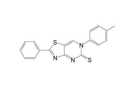 6-(4-Methylphenyl)-2-phenyl-5-thioxo-5,6-dihydrothiazolo[4,5-d]pyrimidine