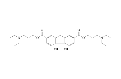 fluorene-2,7-dicarboxylic acid, bis[3-(diethylamino)propyl] ester, dihydrochloride