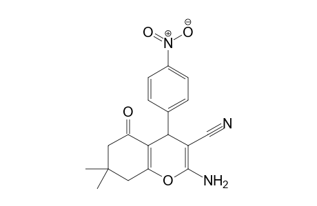 2-AMINO-3-CYANO-5,6,7,8-TETRAHYDRO-7,7-DIMETHYL-4-(4'-NITROPHENYL)-5-OXO-4H-BENZOPYRAN