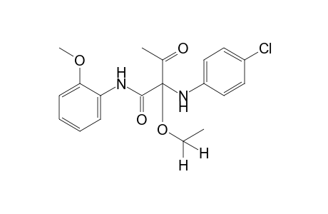 2-(p-chloroanilino)-2-ethoxy-o-acetoacetanisidide