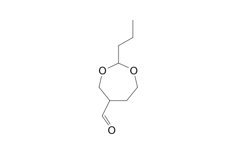 1,3-Dioxepane-5-carboxaldehyde, 2-propyl-