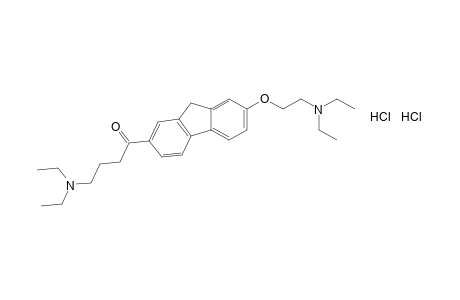 4-(diethylamino)-1-{7-[2-(diethylamino)ethoxy]fluoren-2-yl}-1-butanone, dihydrochloride