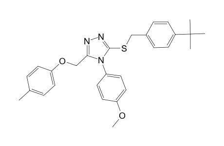 3-[(4-tert-butylbenzyl)sulfanyl]-4-(4-methoxyphenyl)-5-[(4-methylphenoxy)methyl]-4H-1,2,4-triazole