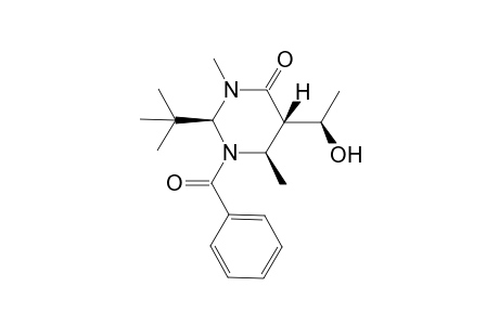 (2S,5S,6R)-1-benzoyl-2-tert-butyl-5-[(1R)-1-hydroxyethyl]-3,6-dimethyl-1,3-diazinan-4-one