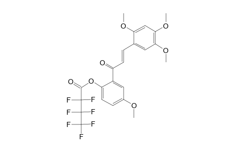 2'-(Heptafluorobutyryl)oxy-2,4,5,5'-tetramethoxychalcone