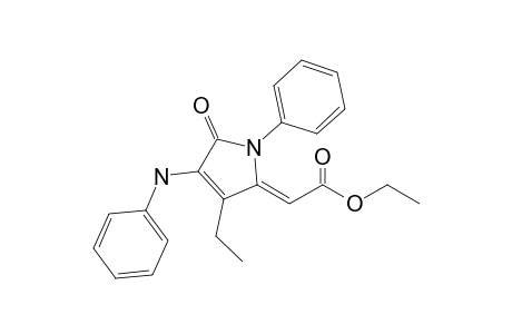 (Z)-5-(Ethoxycarbonylmethylidene)-4-ethyl-1-phenyl-3-phenylamino-2,5-dihydropyrrol-2-one