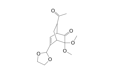 7-Ethanoyl-3,3-dimethoxy-5-(2,5-dioxacyclopentyl)bicyclo[2.2.2]oct-5-en-2-one