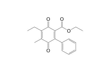 Ethyl 3-phenyl-5-methyl-6-ethyl-p-benzoquinone-2-carboxylate