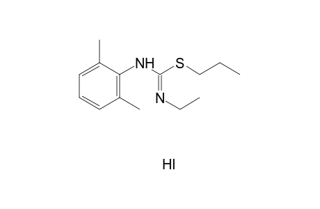 1-ethyl-2-propyl-2-thio-3-(2,6-xylyl)pseudourea, monohydroiodide