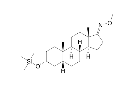 3.ALPHA.-[(TRIMETHYLSILYL)OXY]-5.BETA.-ANDROSTAN-17-ONE-17-(O-METHYLOXIME)