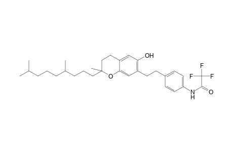 Acetamide, N-[4-[2-[2-(4,8-dimethylnonyl)-3,4-dihydro-6-hydroxy-2-methyl-2H-1-benzopyran-7-yl]ethyl]phenyl]-2,2,2-trifluoro-