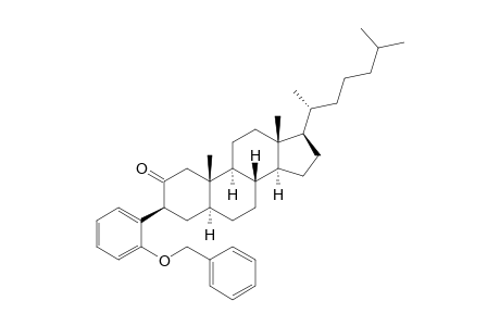 (3S,5S,8R,9S,10S,13R,14S,17R)-10,13-dimethyl-17-[(2R)-6-methylheptan-2-yl]-3-(2-phenylmethoxyphenyl)-1,3,4,5,6,7,8,9,11,12,14,15,16,17-tetradecahydrocyclopenta[a]phenanthren-2-one