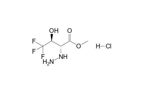 (2R,3S)-Methyl 4,4,4-Trifluoro-2-hydrazino-3-hydroxybutanoate hydrochloride
