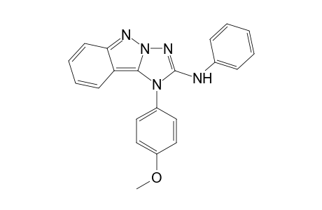 1-(4-METHOXYPHENYL)-2-(PHENYLAMINO)-1H-1,2,4-TRIAZOLO-[2,3-B]-INDAZOLE