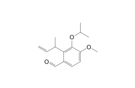 2-But-3-en-2-yl-4-methoxy-3-propan-2-yloxy-benzaldehyde