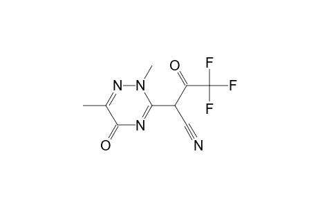 2-(2,5-dihydro-2,6-dimethyl-5-oxo-1,2,4-triazin-3-yl)-4,4,4-trifluoro-3-oxobutyronitrile