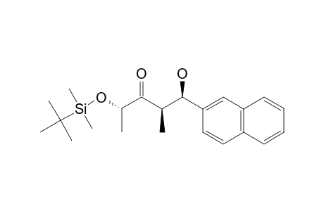 (-)-(2S,4R,5R)-5-HYDROXY-4-METHYL-5-(2-NAPHTHYL)-2-[((DIMETHYL)-(1,1-DIMETHYLETHYL)-SILYL)-OXY]-3-PENTANONE