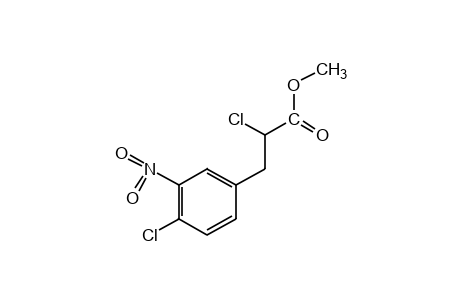 alpha,4-dichloro-3-nitrohydrocinnamic acid, methyl ester