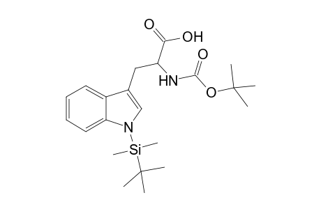 N(.alpha.)-(tert-butoxycarbonyl)-N(.epison.)-tert-butyldimethylsilyl)-D-tryptophan