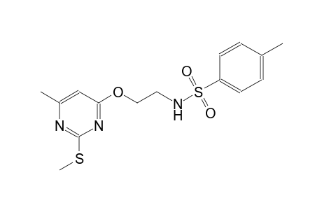 benzenesulfonamide, 4-methyl-N-[2-[[6-methyl-2-(methylthio)-4-pyrimidinyl]oxy]ethyl]-