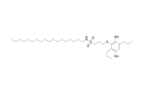 1-Propanesulfonamide, 3-[(2,5-dihydroxy-3,6-dipropylphenyl)thio]-N-octadecyl-