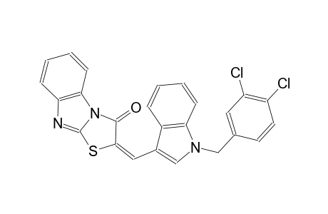 (2E)-2-{[1-(3,4-dichlorobenzyl)-1H-indol-3-yl]methylene}[1,3]thiazolo[3,2-a]benzimidazol-3(2H)-one