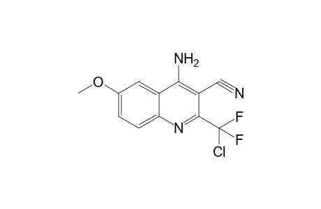 4-Amino-2-(chloro-difluoro-methyl)-6-methoxy-quinoline-3-carbonitrile