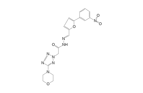 5-morpholino-2H-tetrazole-2-acetic acid, [5-(m-nitrophenyl)furfurylidene]hydrazide