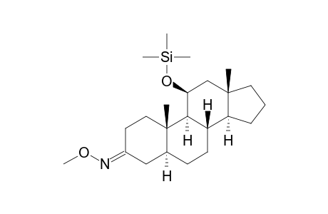 11.BETA.-[(TRIMETHYLSILYL)OXY]-5.ALPHA.-ANDROSTAN-3-ONE(3-O-METHYLOXIME)