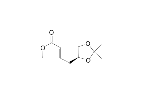 2-Butenoic acid, 4-(2,2-dimethyl-1,3-dioxolan-4-yl)-, methyl ester, [S-(E)]-