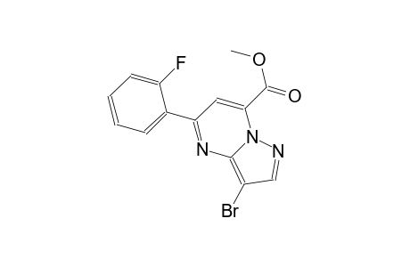 pyrazolo[1,5-a]pyrimidine-7-carboxylic acid, 3-bromo-5-(2-fluorophenyl)-, methyl ester