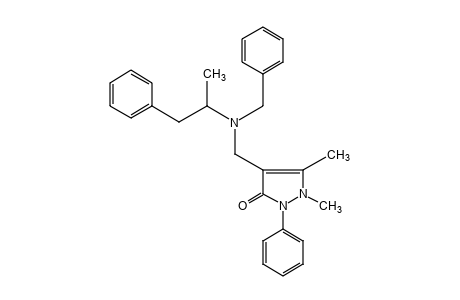 4-{[benzyl(alpha-methylphenethyl)amino]methyl}-2,3-dimethyl-1-phenyl-3-pyrazolin-5-one