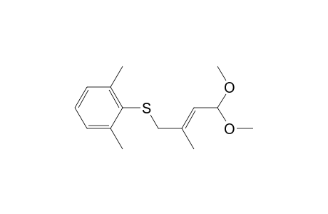 1,1-Dimethoxy-3-methyl-4-((2,6-dimethylphenyl)thio)but-2-ene