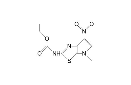 2-ETHOXYCARBONYLAMINO-4-METHYL-6-NITROPYRROLO-[3,2-D]-THIAZOL