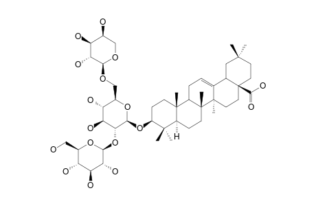 3-O-[BETA-D-GLUCOPYRANOSYL-(1->2)-[ALPHA-L-ARABINOPYRANOSYL-(1->6)]-BETA-D-GLUCOPYRANOSYL]-OLEANOLIC-ACID