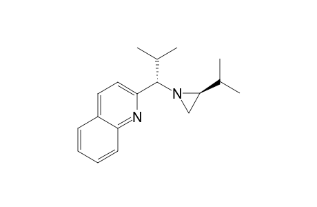 2-[(1S)-1-[(2S)-2-isopropylaziridin-1-yl]-2-methyl-propyl]quinoline