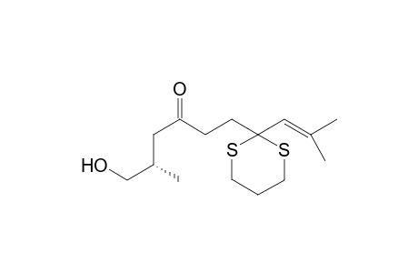 (S)-6-Hydroxy-5-methyl-1-(2-(2-methylprop-1-enyl)-1,3-dithian-2-yl)hexan-3-one