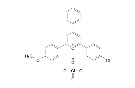 2-(p-chlorophenyl)-6-(p-methoxyphenyl)-4-phenylpyrylium perchlorate