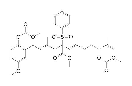 2-[5'-(Benzenesulfonyl)-5'-(methoxycarbonyl)-10'-[(methoxycarbonyl)oxy]-3',7',11'-trimethyldodeca-2',6',11'-trienyl]-2-[(methoxycarbonyl)oxy]-4-methoxybenzene