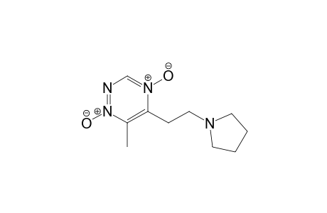 6-Methyl-1-oxidanidyl-5-(2-pyrrolidin-1-ylethyl)-1,2,4-triazin-4-ium 4-oxide