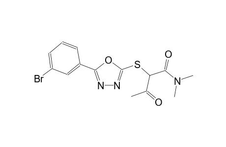 2-{[5-(3-bromophenyl)-1,3,4-oxadiazol-2-yl]sulfanyl}-N,N-dimethyl-3-oxobutanamide