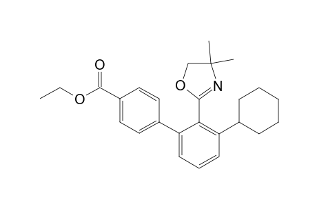 Ethyl 3'-cyclohexyl-2'-(4,4-dimethyl-4,5-dihydrooxazol-2-yl)-[1,1'-biphenyl]-4-carboxylate