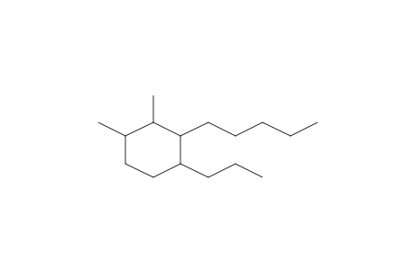 1,2-Dimethyl-3-pentyl-4-propylcyclohexane