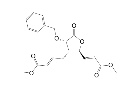 Methyl (E)-4-(2S*,3S*,4S*)-4-(benzyloxy)-2-[(E)-3-methoxy-3-oxo-1-propenyl]-5-oxotetrahydro-3-furanyl-2-butenoate