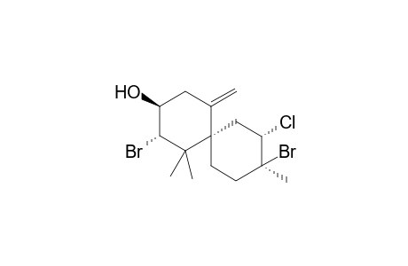 (2S,3S,6S,8S,9S)-2,9-Dibromo-8-chloro-1,1,9-trimethyl-5-methylidenespiro[5.5]undecan-3-ol