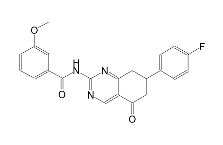 N-[7-(4-fluorophenyl)-5-oxo-5,6,7,8-tetrahydro-2-quinazolinyl]-3-methoxybenzamide