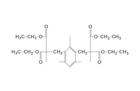 [(2,4,6-trimethyl-m-phenylene)dimethylene]bis[methylmalonic acid], tetraethyl ester