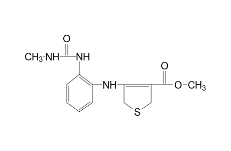 2,5-dihydro-4-[o-(3-methylureido)anilino]-3-thiophenecarboxylic acid, methyl ester