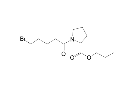 L-Proline, N-(5-bromovaleryl)-, propyl ester